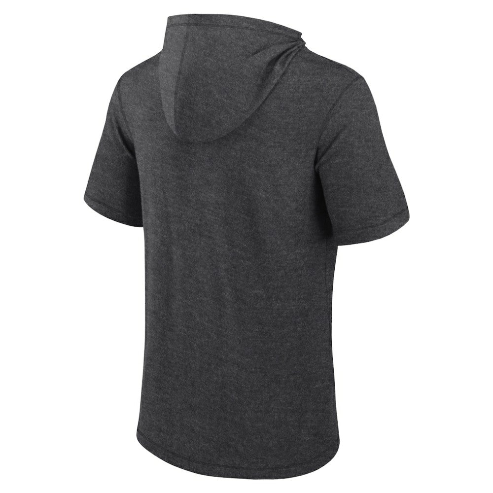 Chicago White Sox Fanatics Push Short Sleeve Pullover Hoodie - Heather Charcoal Hoodies