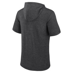 Chicago White Sox Fanatics Push Short Sleeve Pullover Hoodie - Heather Charcoal Hoodies