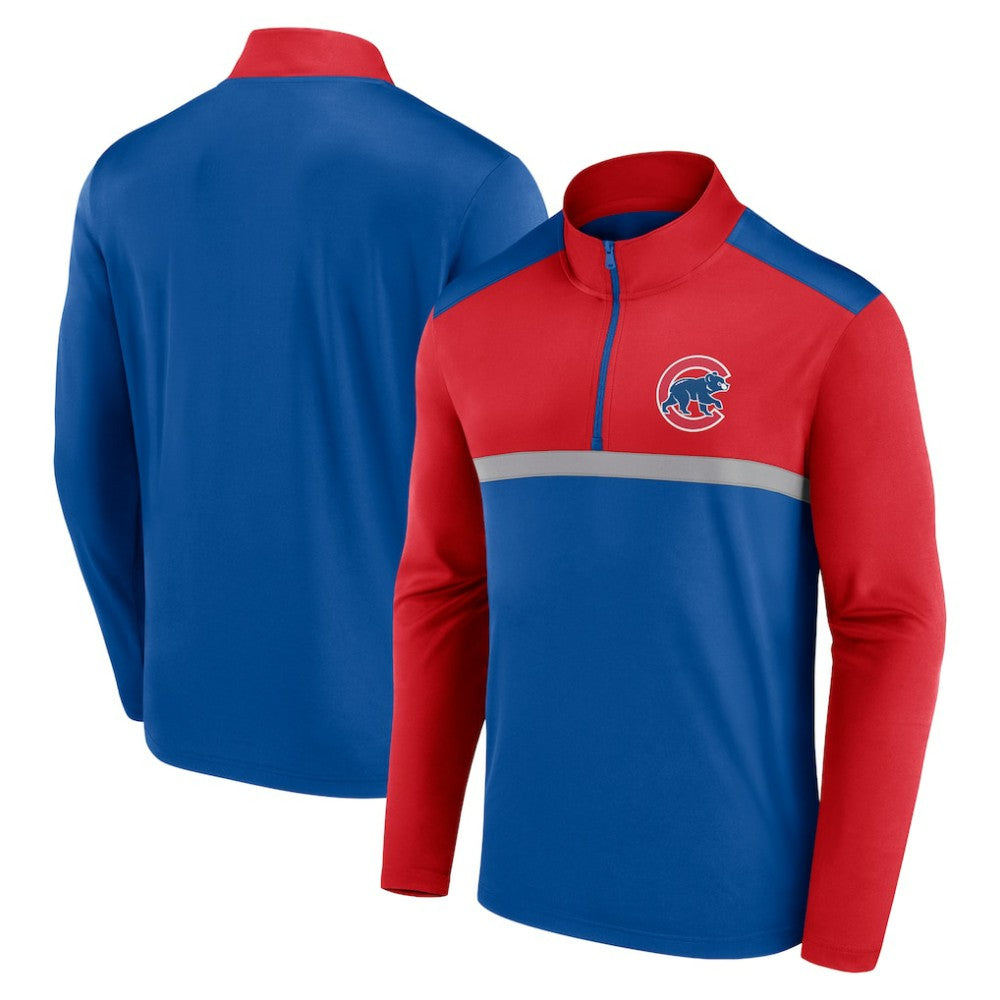 Chicago Cubs Fanatics Unstoppable Quarter-Zip Top - Royal Tops