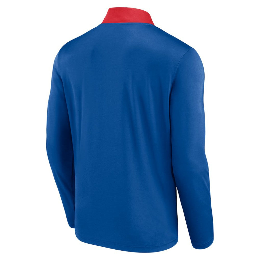Chicago Cubs Fanatics Unstoppable Quarter-Zip Top - Royal Tops