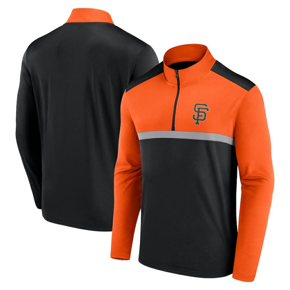 San Francisco Giants Fanatics Unstoppable Quarter-Zip Top - Black Tops