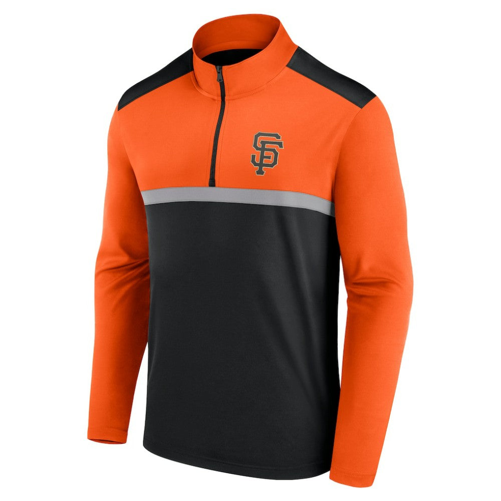 San Francisco Giants Fanatics Unstoppable Quarter-Zip Top - Black Tops