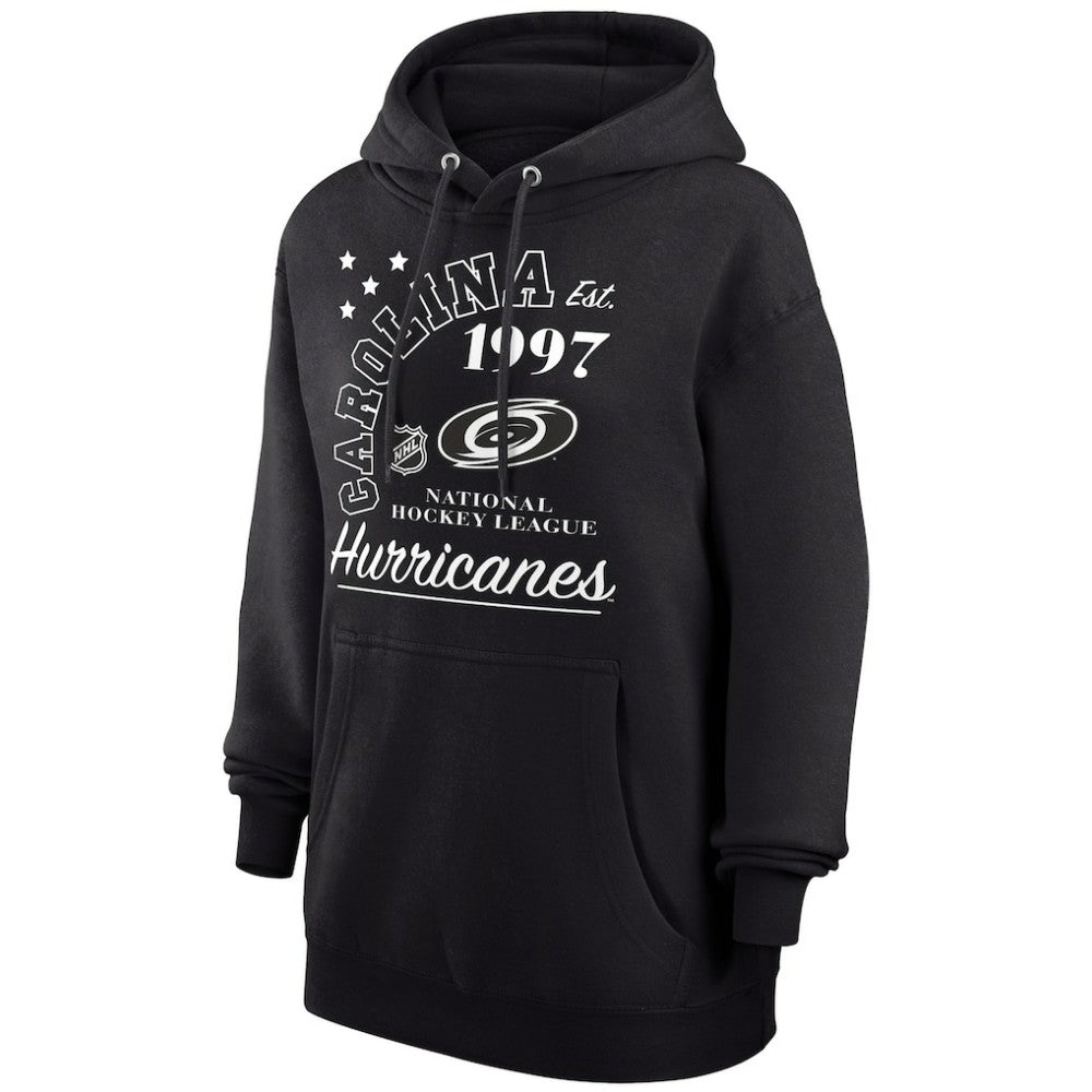 NHL Carolina Hurricanes Starter Arch City Team Graphic Fleece Pullover Hoodie - Black