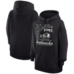 NHL Colorado Avalanche Starter Arch City Team Graphic Fleece Pullover Hoodie - Black