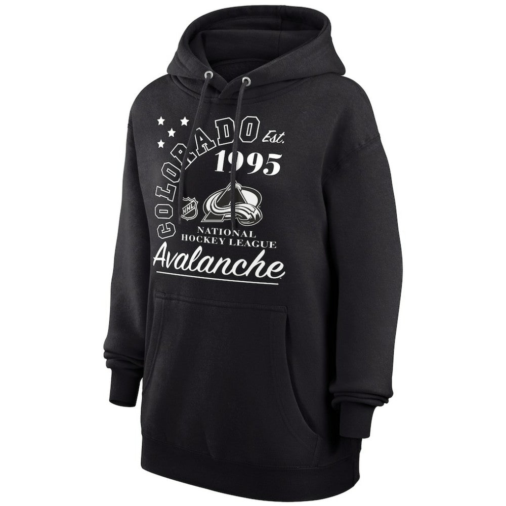 NHL Colorado Avalanche Starter Arch City Team Graphic Fleece Pullover Hoodie - Black