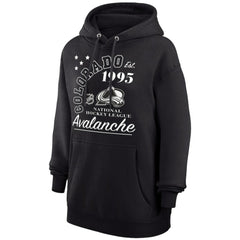 NHL Colorado Avalanche Starter Arch City Team Graphic Fleece Pullover Hoodie - Black