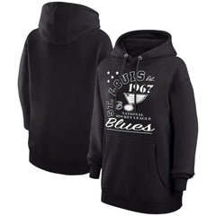 NHL St. Louis Blues Starter Arch City Team Graphic Fleece Pullover Hoodie - Black