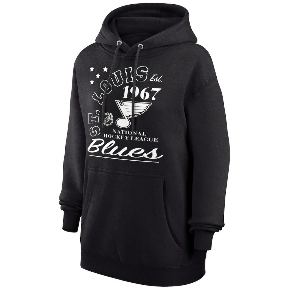 NHL St. Louis Blues Starter Arch City Team Graphic Fleece Pullover Hoodie - Black