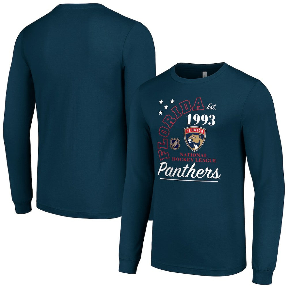NHL Florida Panthers Starter Arch City Theme Graphic Long Sleeve T-Shirt - Navy