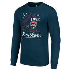 NHL Florida Panthers Starter Arch City Theme Graphic Long Sleeve T-Shirt - Navy