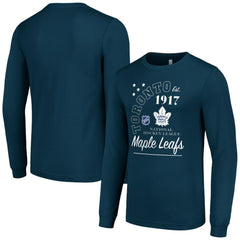 NHL Toronto Maple Leafs Starter Arch City Theme Graphic Long Sleeve T-Shirt - Navy