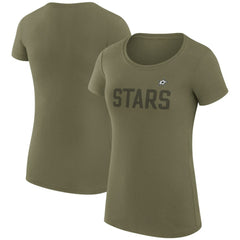 NHL Dallas Stars G-III 4Her by Carl Banks Women's Super-Slim Fit Lightweight Dot Print Team T-Shirt - Green