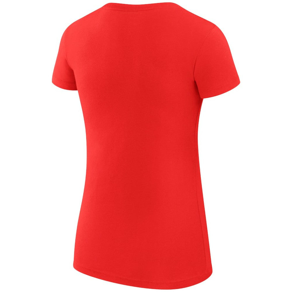 NHL Florida Panthers G-III 4Her by Carl Banks Women's Super-Slim Fit Lightweight Dot Print Team T-Shirt - Red