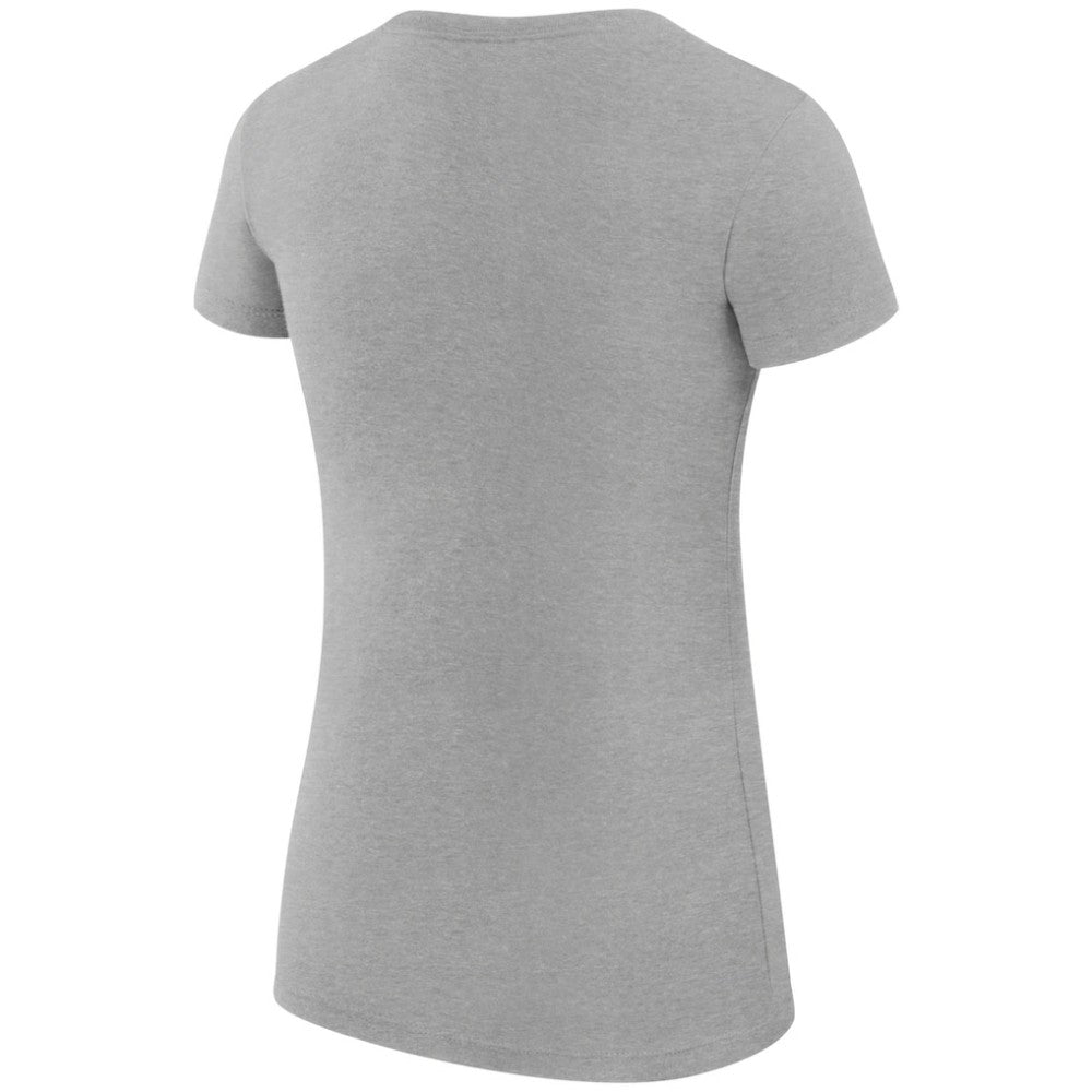 NHL Florida Panthers G-III 4Her by Carl Banks Women's Super-Slim Fit Lightweight Dot Print Team T-Shirt - Heather Gray
