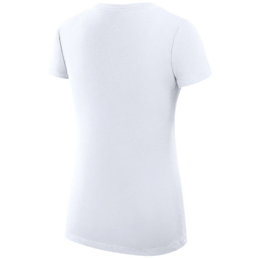 NHL Anaheim Ducks G-III 4Her by Carl Banks Women's Super-Slim Fit Lightweight Dot Print Team V-Neck T-Shirt - White
