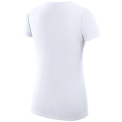 NHL San Jose Sharks G-III 4Her by Carl Banks Women's Super-Slim Fit Lightweight Dot Print Team V-Neck T-Shirt - White
