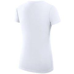 NHL St. Louis Blues G-III 4Her by Carl Banks Women's Super-Slim Fit Lightweight Dot Print Team V-Neck T-Shirt - White