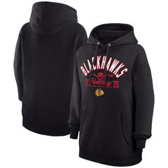 NHL Chicago Blackhawks Starter Puck Pullover Hoodie - Black
