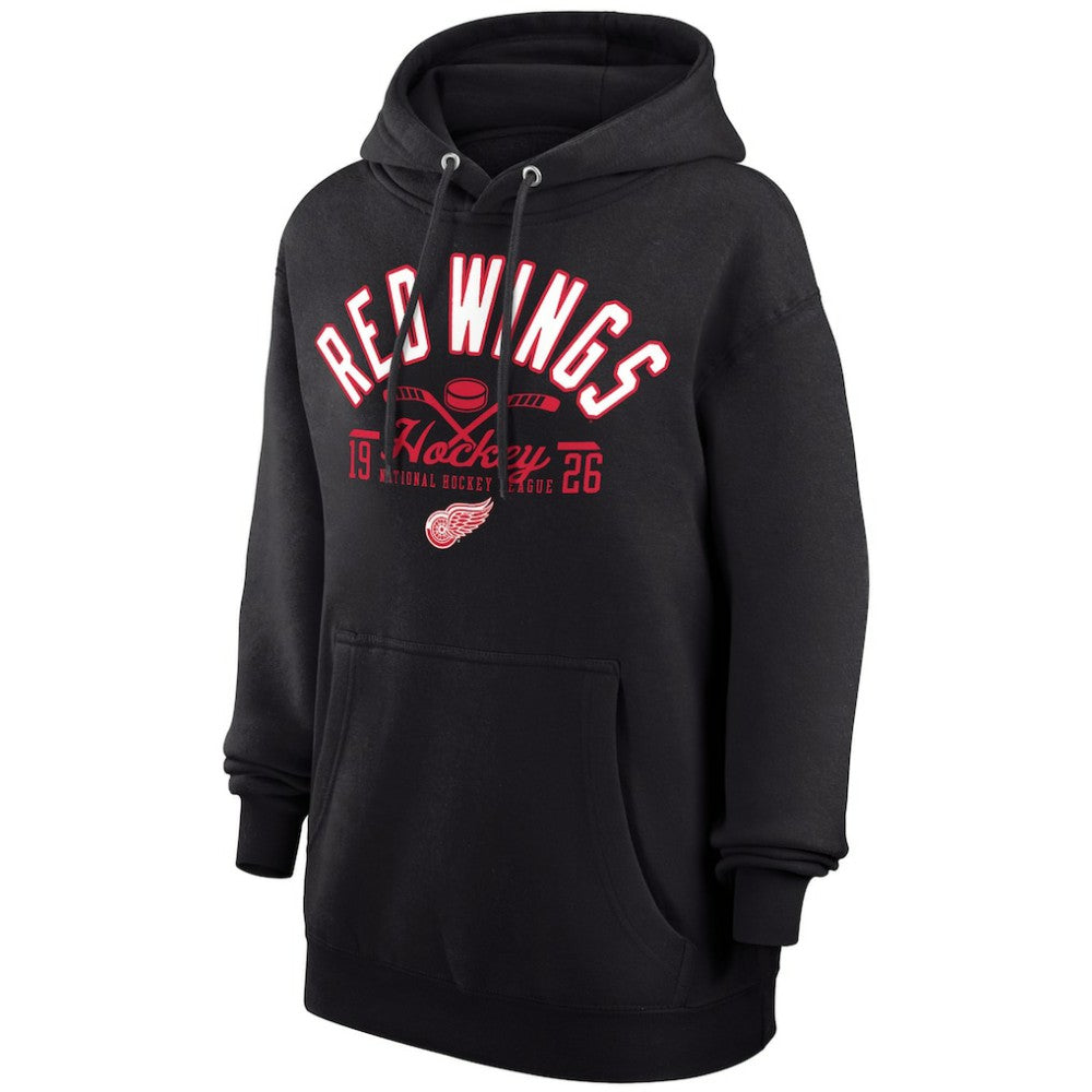 NHL Detroit Red Wings Starter Puck Pullover Hoodie - Black