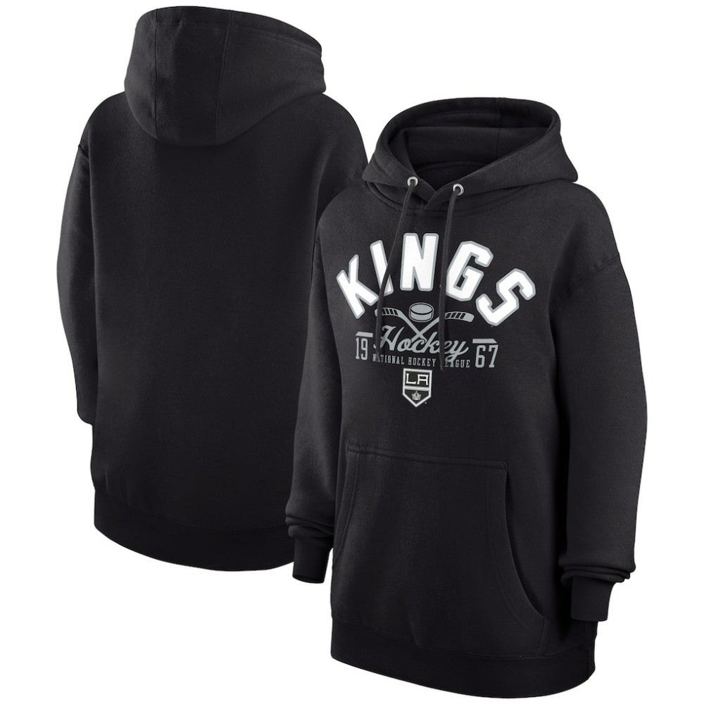 NHL Los Angeles Kings Starter Puck Pullover Hoodie - Black