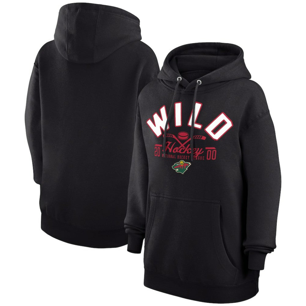 NHL Minnesota Wild Starter Puck Pullover Hoodie - Black