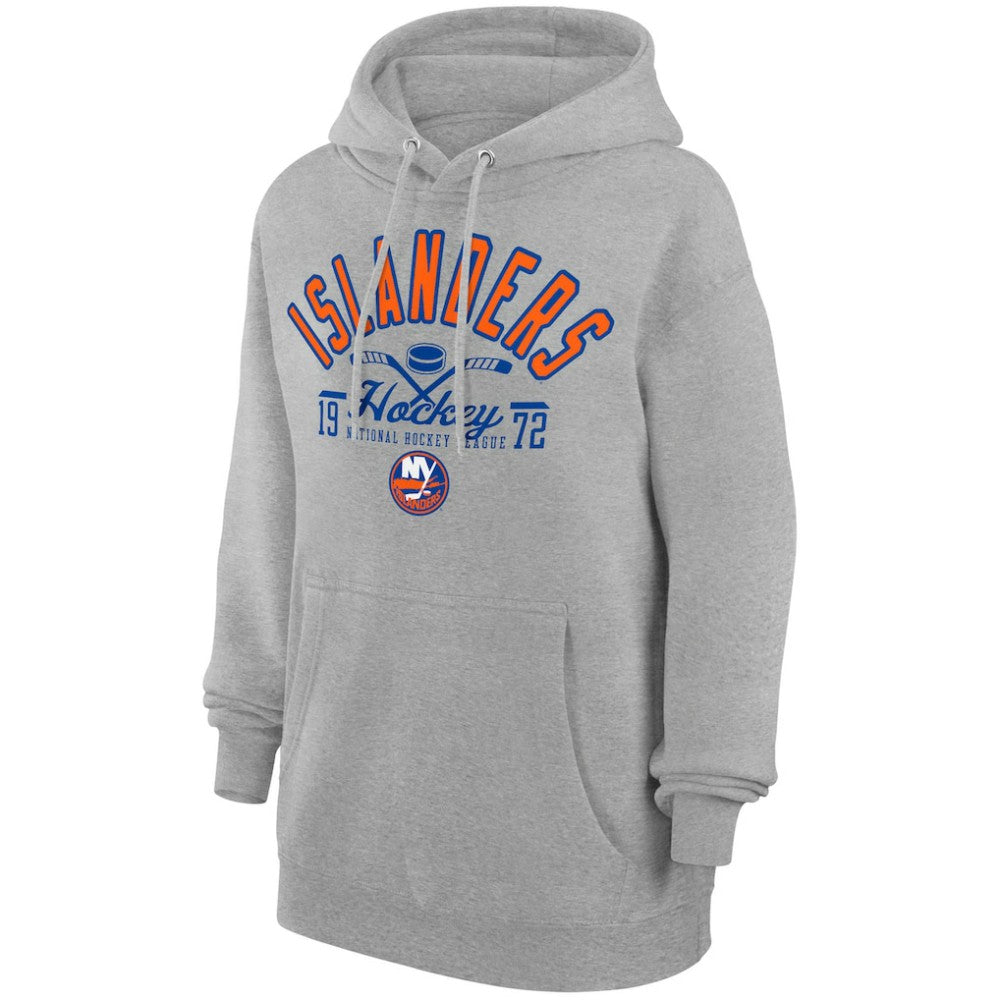 NHL New York Islanders Starter Puck Pullover Hoodie - Heather Gray