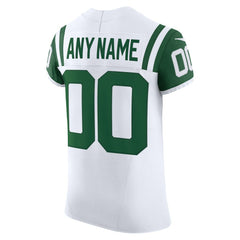 New York Jets Vapor F.U.S.E. Elite Custom Jersey White