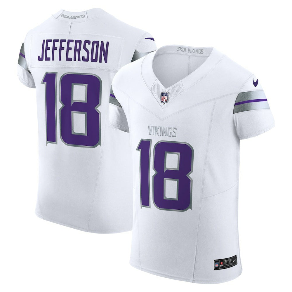 NFL Justin Jefferson Minnesota Vikings Alternate Vapor F.U.S.E. Elite Player Jersey - White