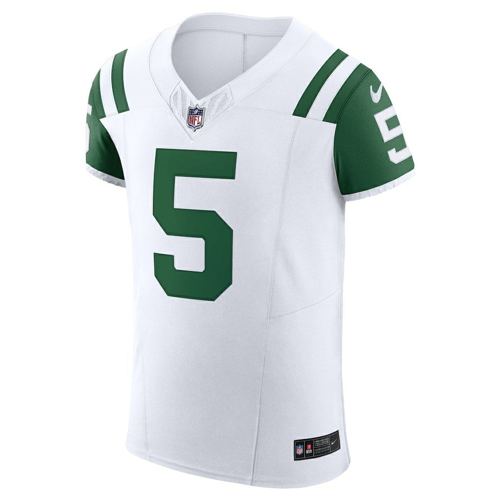 Garrett Wilson New York Jets Classic Alternate Vapor F.U.S.E. Elite Jersey White