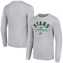 NHL Dallas Stars Starter Puck Long Sleeve T-Shirt - Heather Gray