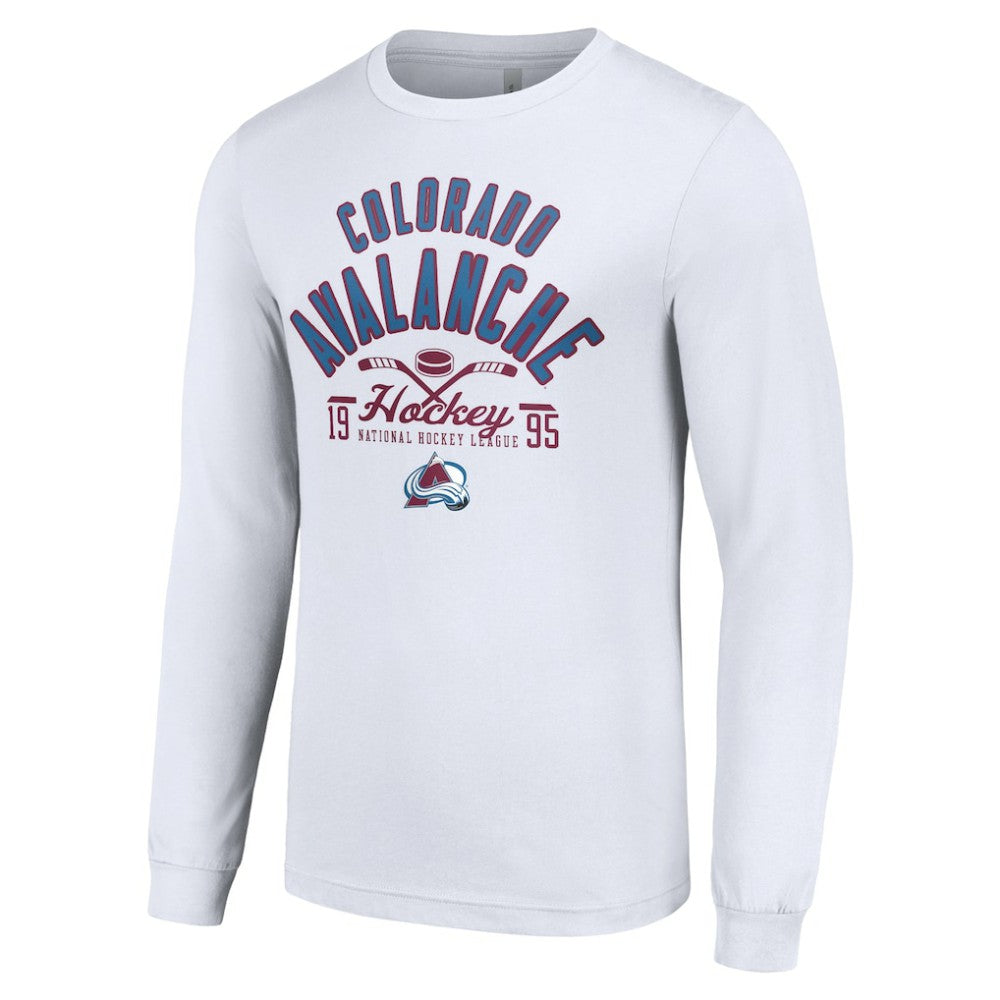 NHL Colorado Avalanche Starter Puck Long Sleeve T-Shirt - White
