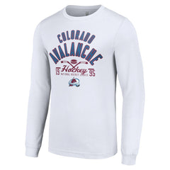 NHL Colorado Avalanche Starter Puck Long Sleeve T-Shirt - White