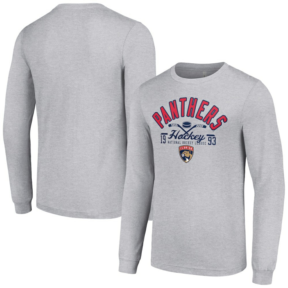NHL Florida Panthers Starter Puck Long Sleeve T-Shirt - Heather Gray