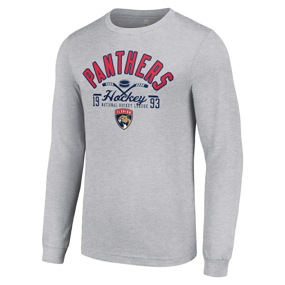NHL Florida Panthers Starter Puck Long Sleeve T-Shirt - Heather Gray