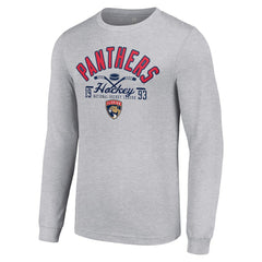 NHL Florida Panthers Starter Puck Long Sleeve T-Shirt - Heather Gray