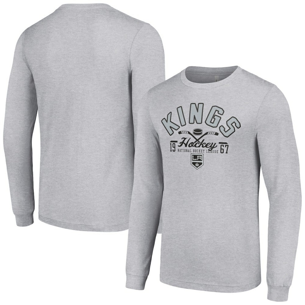 NHL Los Angeles Kings Starter Puck Long Sleeve T-Shirt - Heather Gray