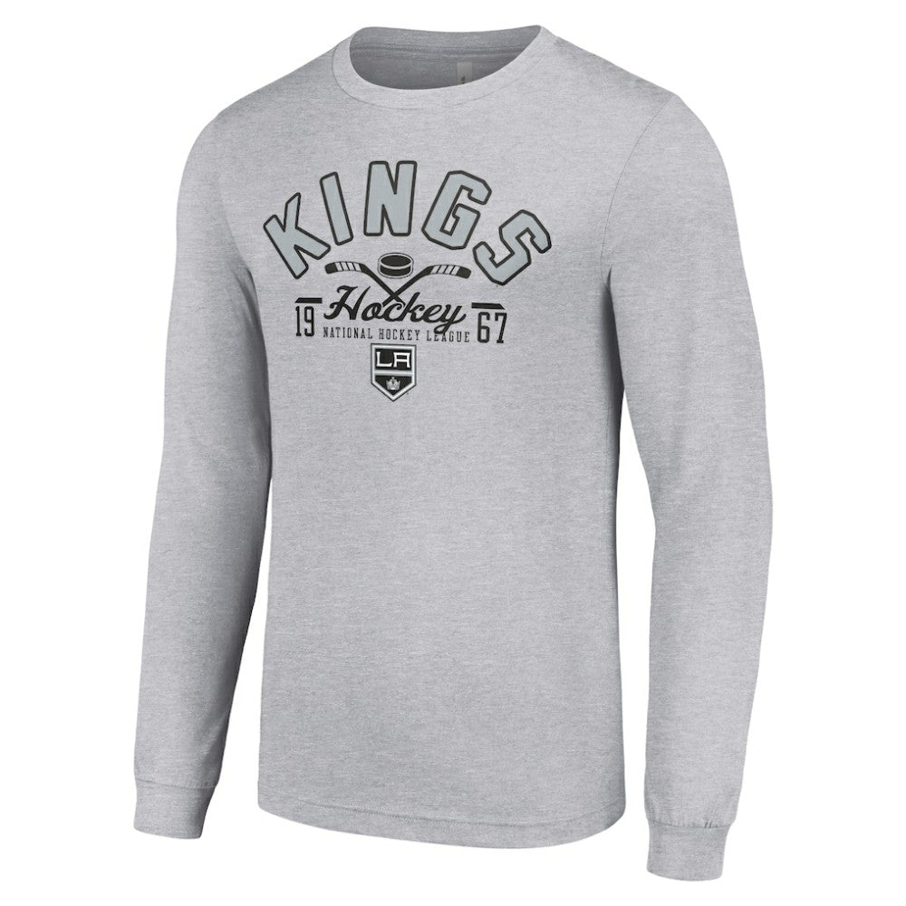 NHL Los Angeles Kings Starter Puck Long Sleeve T-Shirt - Heather Gray