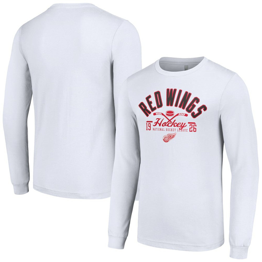 NHL Detroit Red Wings Starter Puck Long Sleeve T-Shirt - White