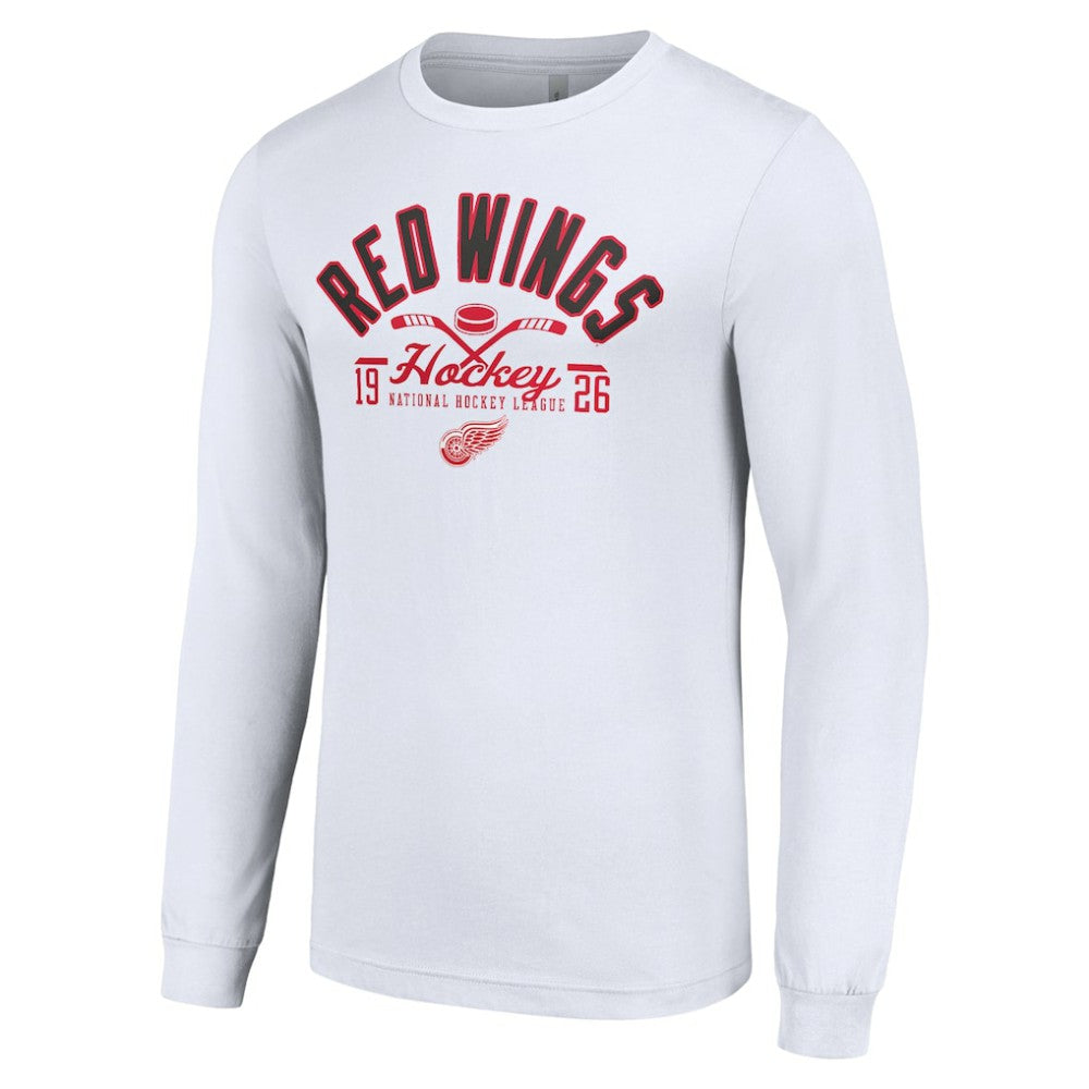 NHL Detroit Red Wings Starter Puck Long Sleeve T-Shirt - White