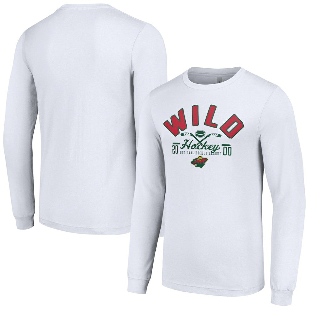 NHL Minnesota Wild Starter Puck Long Sleeve T-Shirt - White