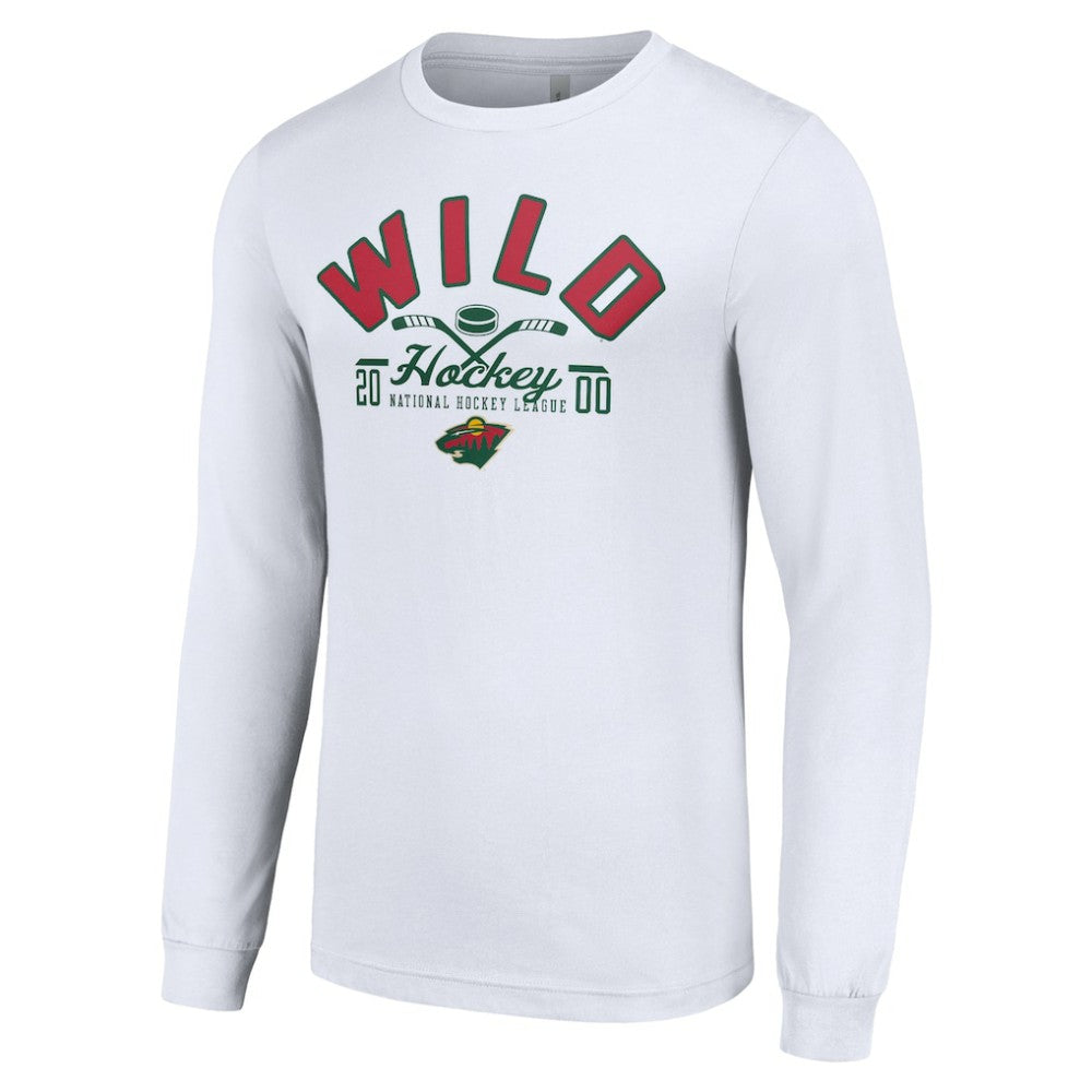 NHL Minnesota Wild Starter Puck Long Sleeve T-Shirt - White