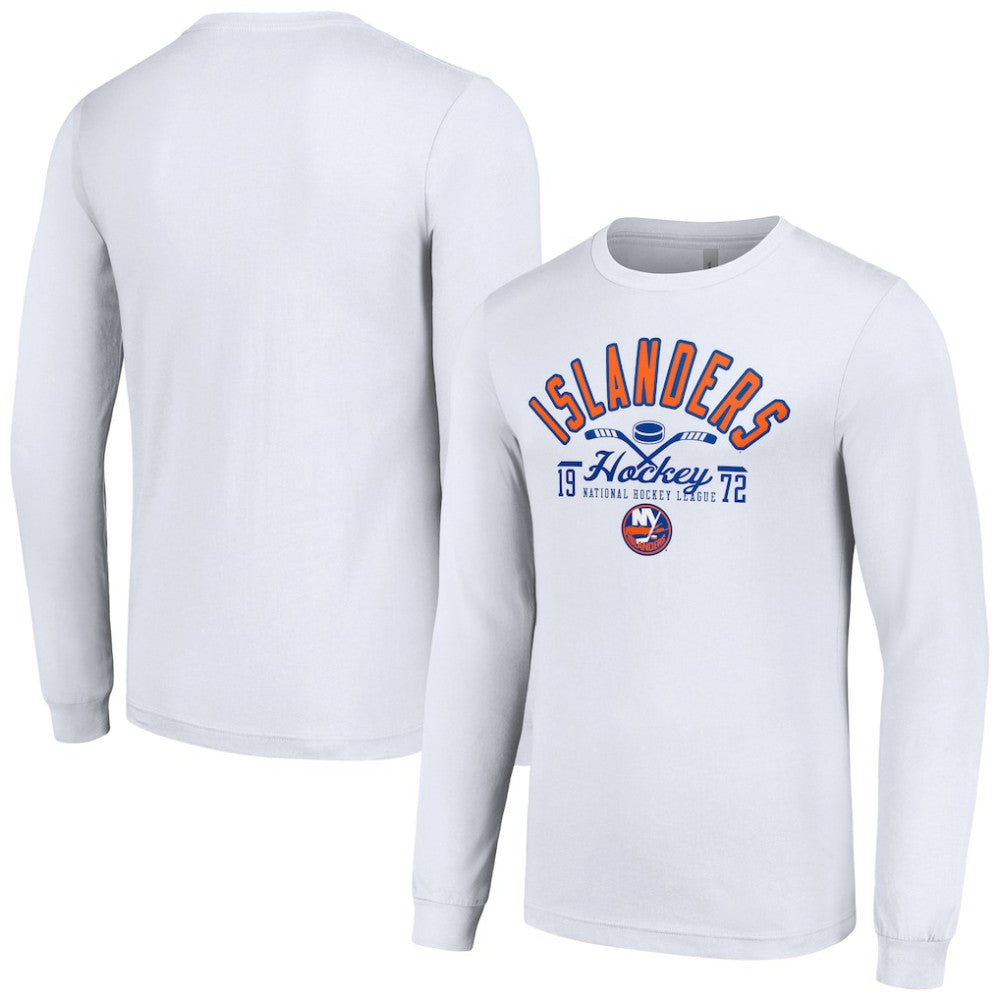NHL New York Islanders Starter Puck Long Sleeve T-Shirt - White