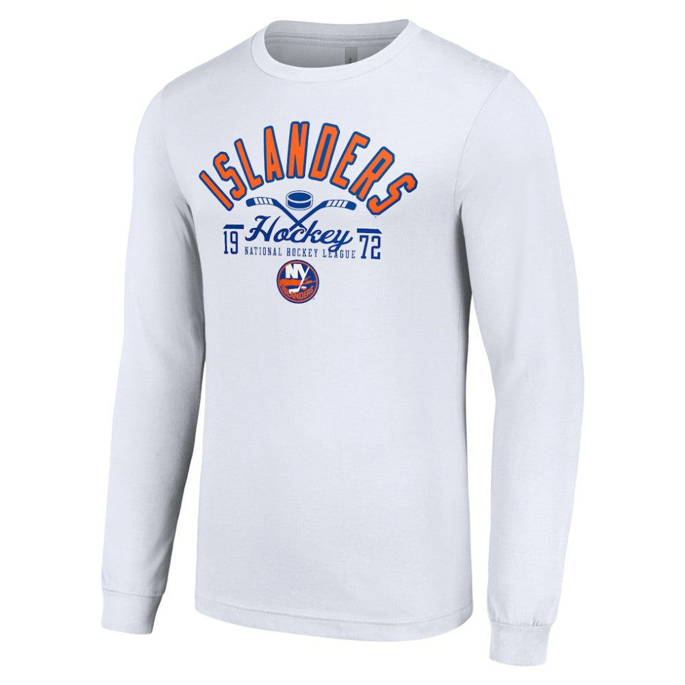 NHL New York Islanders Starter Puck Long Sleeve T-Shirt - White
