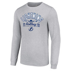 NHL Tampa Bay Lightning Starter Puck Long Sleeve T-Shirt - Heather Gray