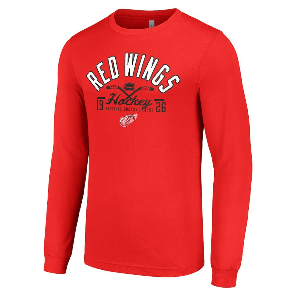 NHL Detroit Red Wings Starter Puck Long Sleeve T-Shirt - Red