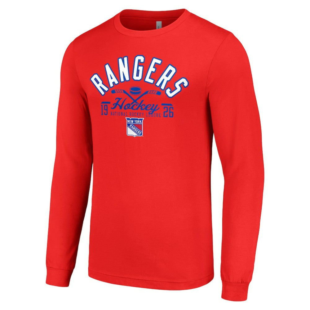 NHL New York Rangers Starter Puck Long Sleeve T-Shirt - Red