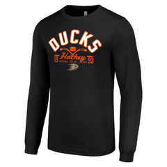 NHL Anaheim Ducks Starter Puck Long Sleeve T-Shirt - Black