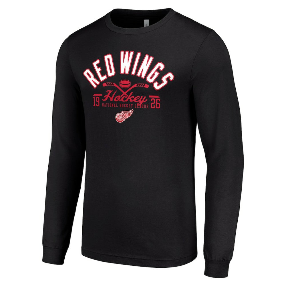 NHL Detroit Red Wings Starter Puck Long Sleeve T-Shirt - Black