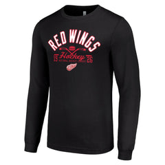 NHL Detroit Red Wings Starter Puck Long Sleeve T-Shirt - Black