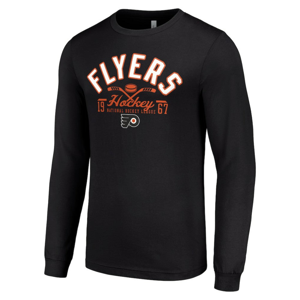 NHL Philadelphia Flyers Starter Puck Long Sleeve T-Shirt - Black